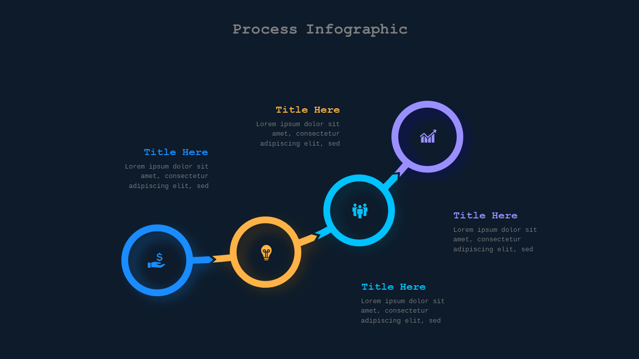 Red Circular and Heart-Shaped Business Diagrams V2