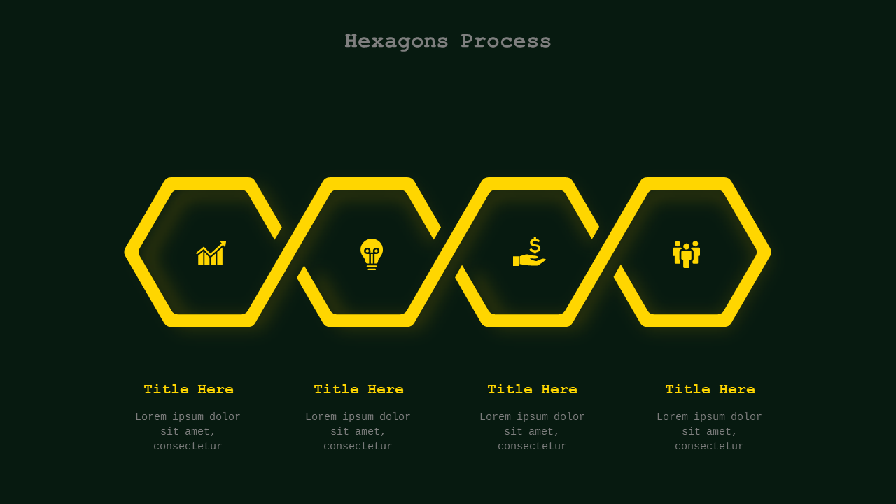 Green Circular and Heart-Shaped Business Diagrams V2 – Dark – Corporate Green