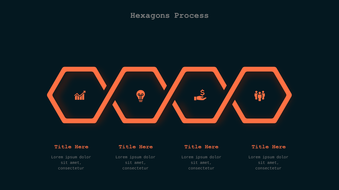 Red Blue Circular and Heart-Shaped Business Diagrams V2 – Dark – Teal Modern