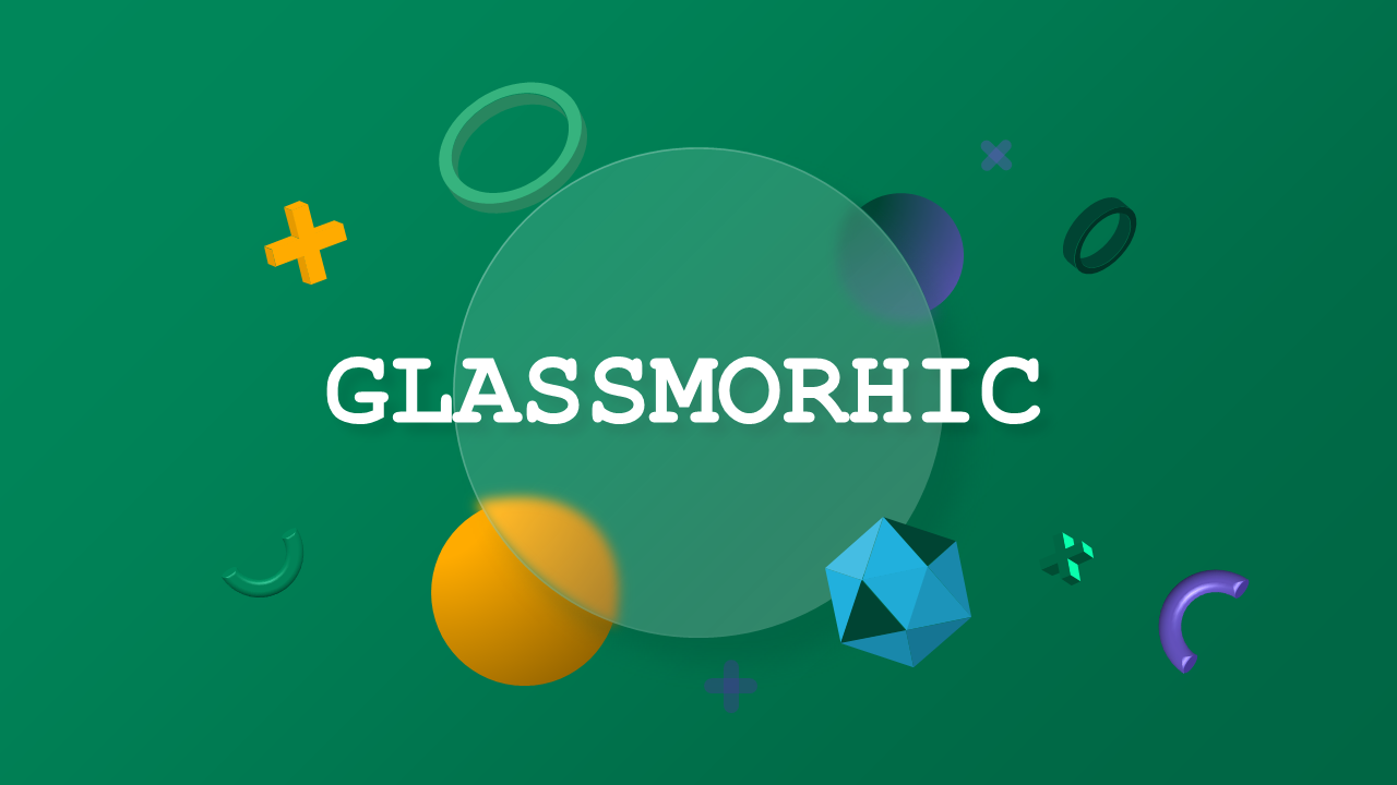 Whimsical Glassmorphic Presentation Design – Corporate Green