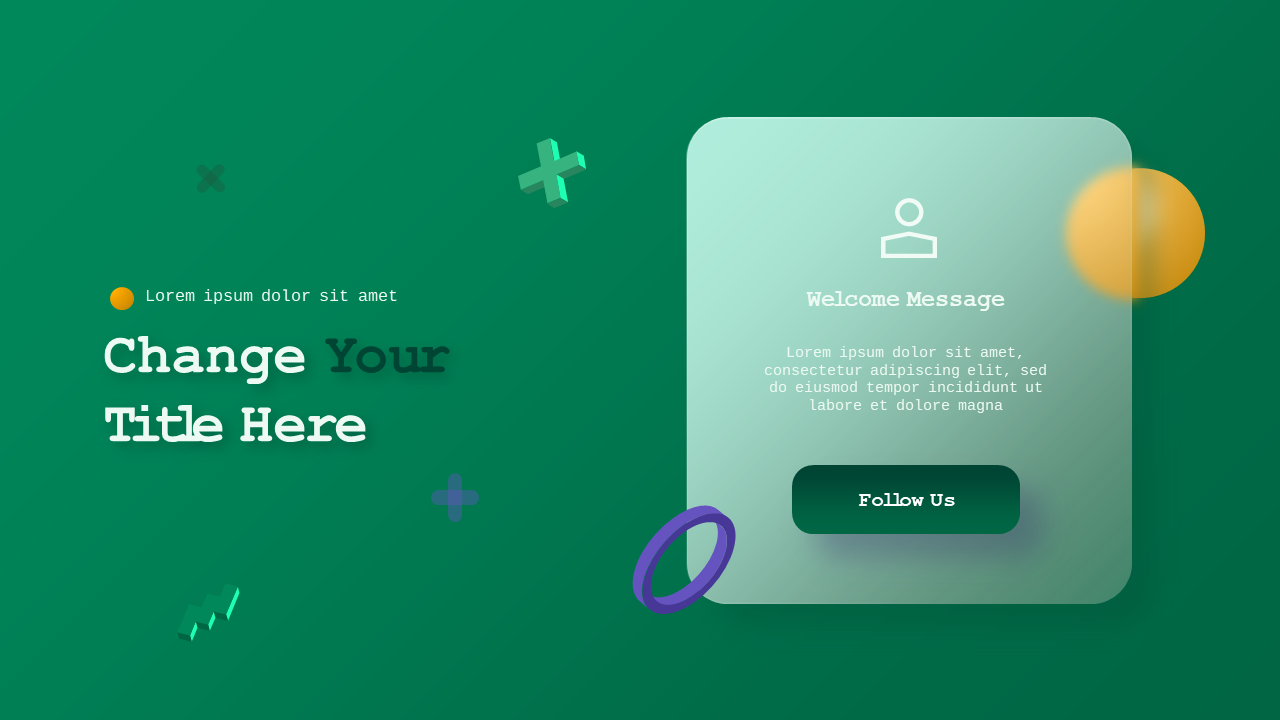 Whimsical Glassmorphic Presentation Design – Corp...