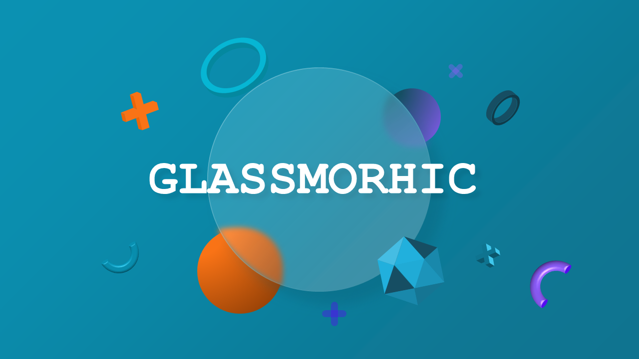 Whimsical Glassmorphic Presentation Design – Teal Modern