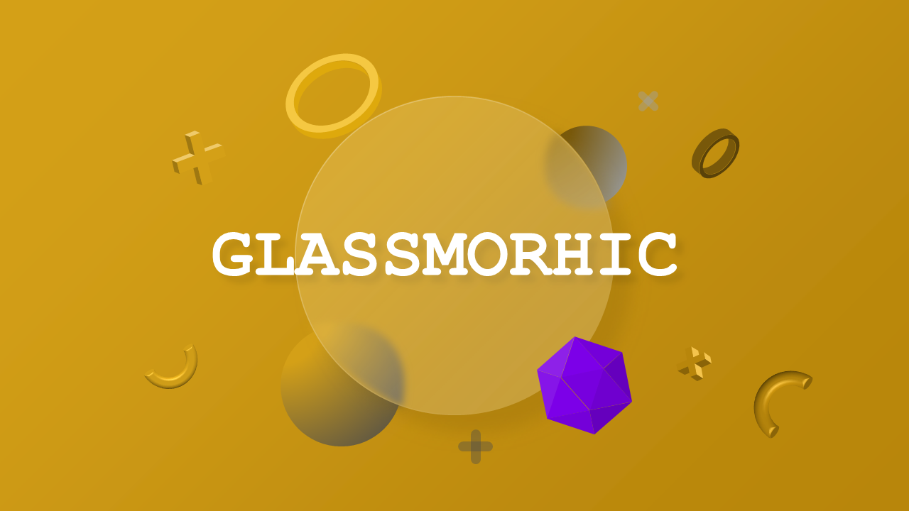 Glassmorphic Creative Presentation Design – Charcoal Gold