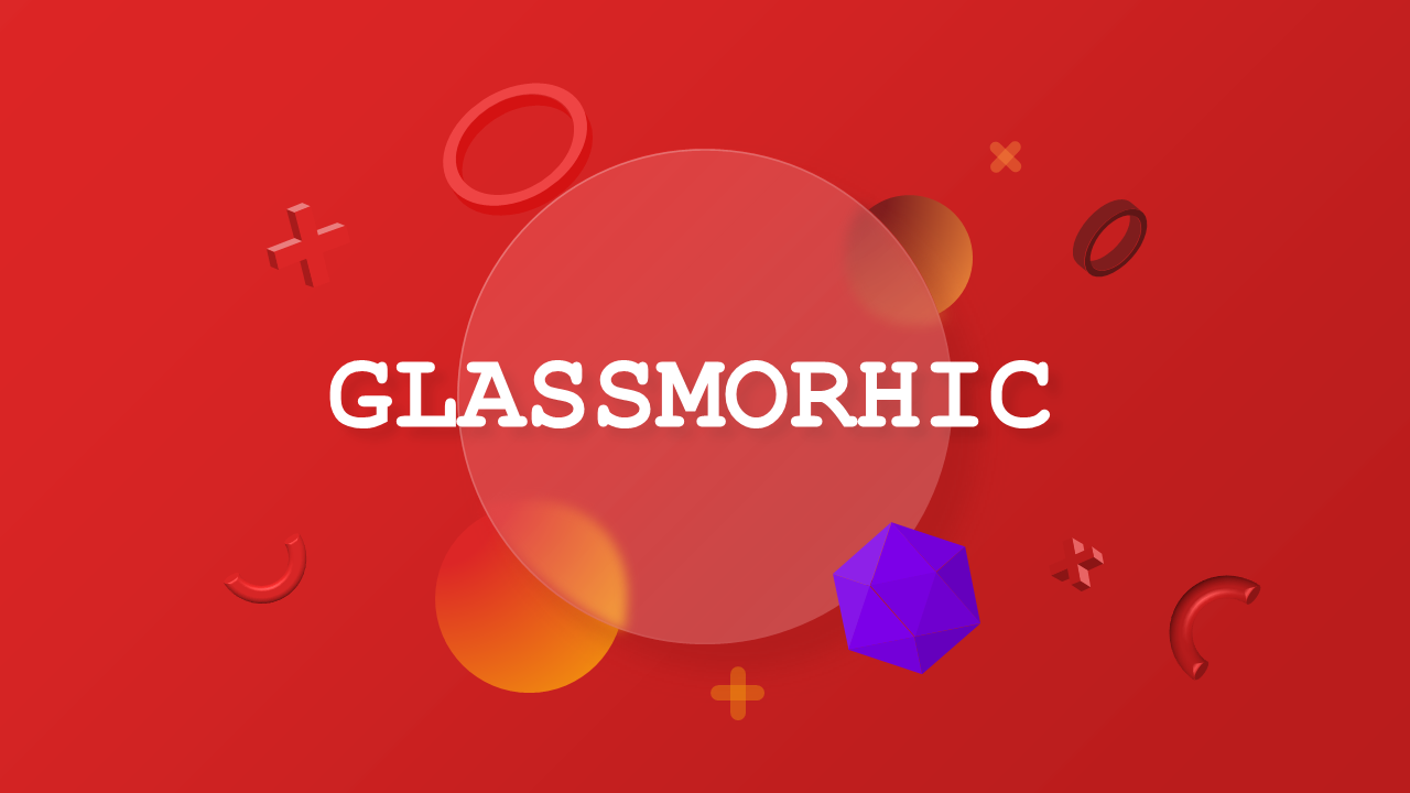 Glassmorphic Creative Presentation Design – Crims...