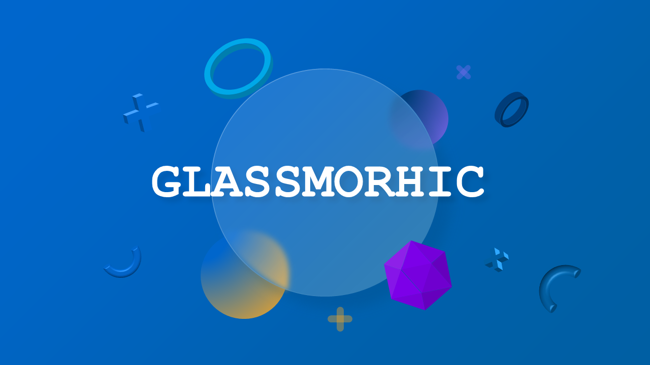 Glassmorphic Creative Presentation Design – Ocean Blue