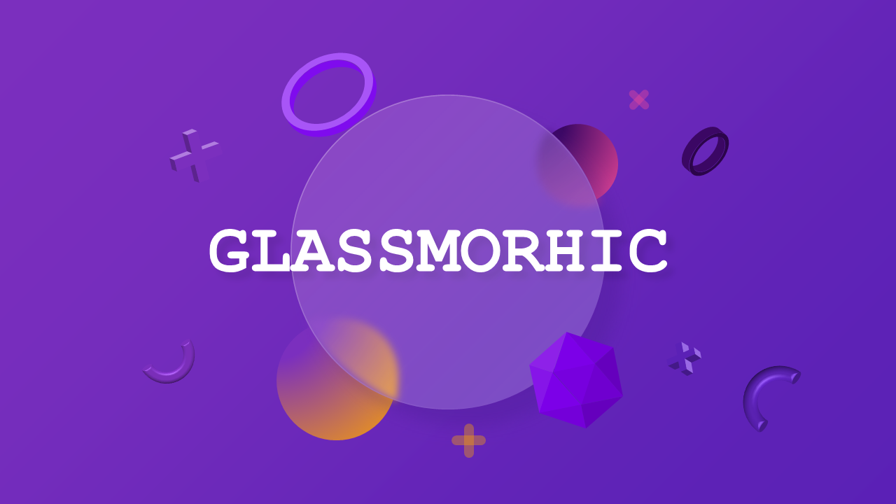 Glassmorphic Creative Presentation Design – Royal Purple