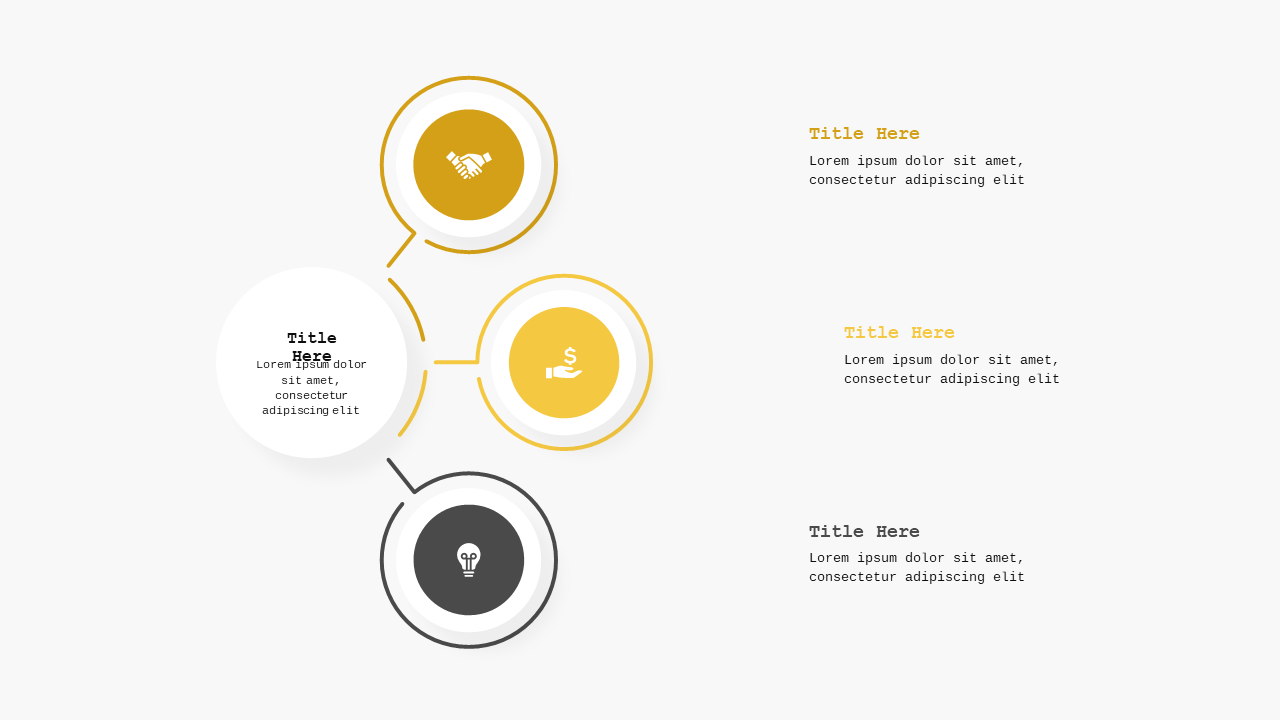 Blue Circular and Heart-Shaped Process Diagrams V3 – Light – Charcoal Gold