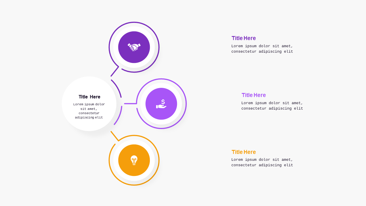 Green Circular and Heart-Shaped Process Diagrams V3 – Light – Royal Purple