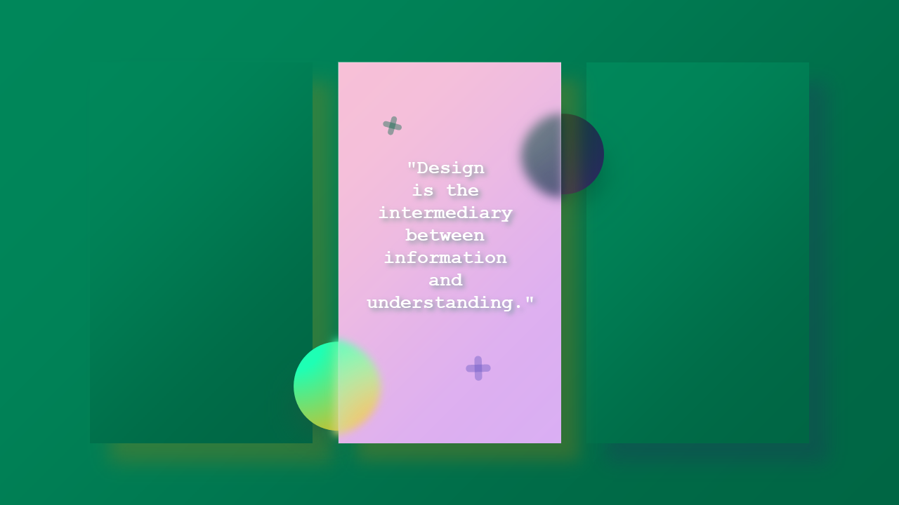 Glassmorphic Geometric Marketing Deck