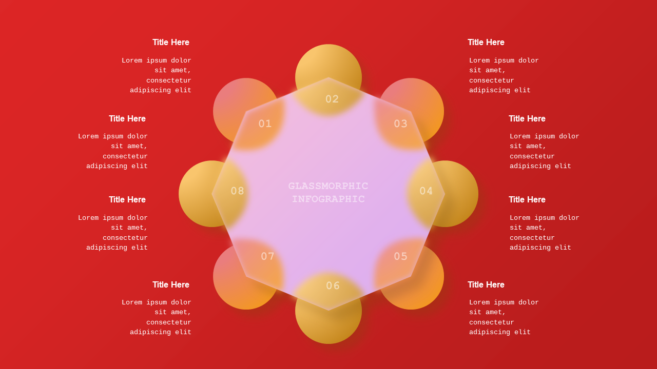 Glassmorphic Geometric Marketing Deck