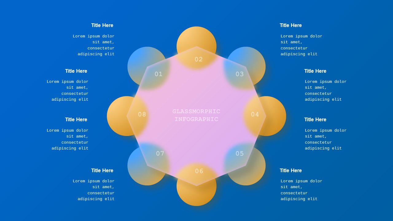 Glassmorphic Geometric Marketing Deck