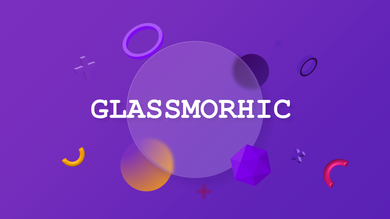 Glassmorphic Geometric Marketing Deck
