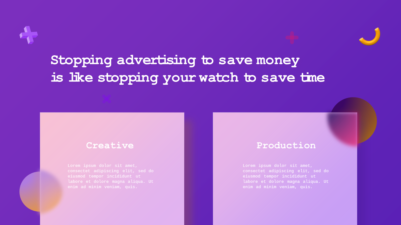 Glassmorphic Geometric Marketing Deck