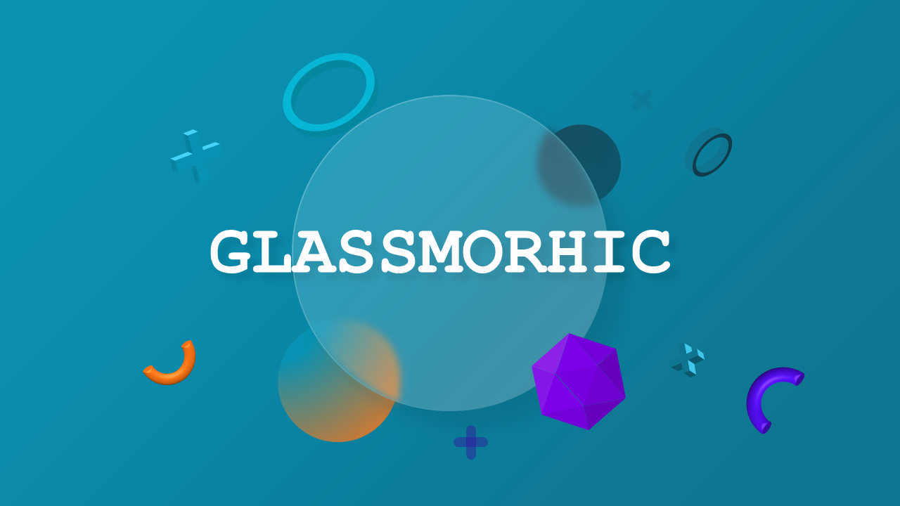 Glassmorphic Geometric Marketing Deck