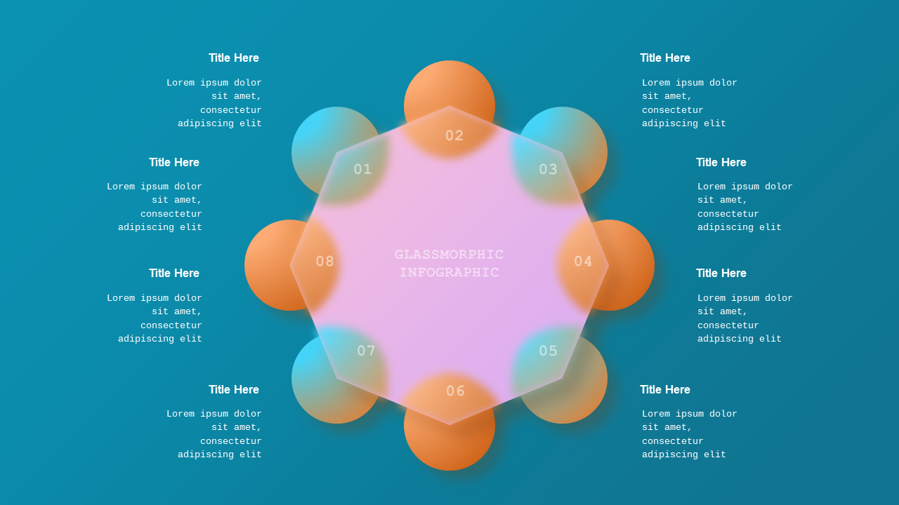 Glassmorphic Geometric Marketing Deck