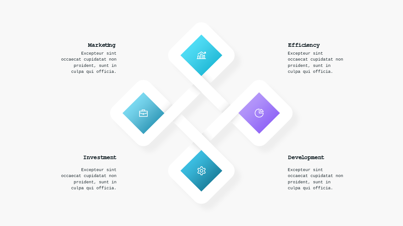 Interconnected Circular Insights Presentation – Teal Modern