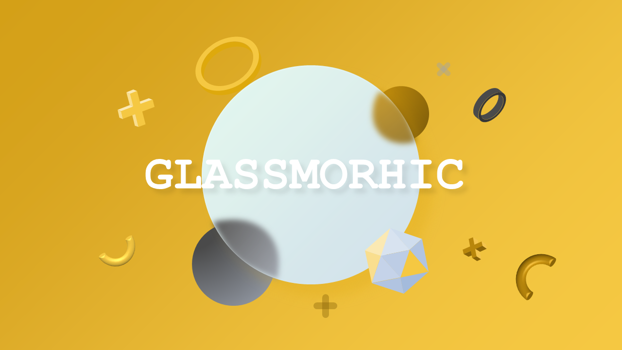 Modern Glassmorphism Themed Presentation