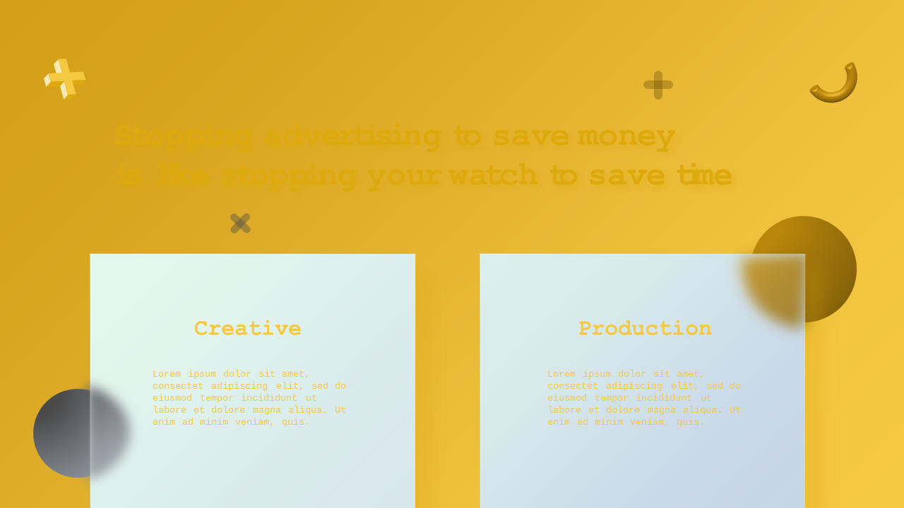 Modern Glassmorphism Themed Presentation