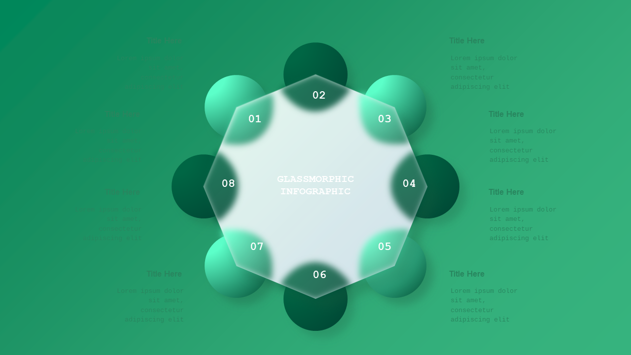 Modern Glassmorphism Themed Presentation
