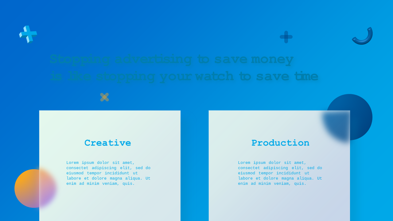 Modern Glassmorphism Themed Presentation