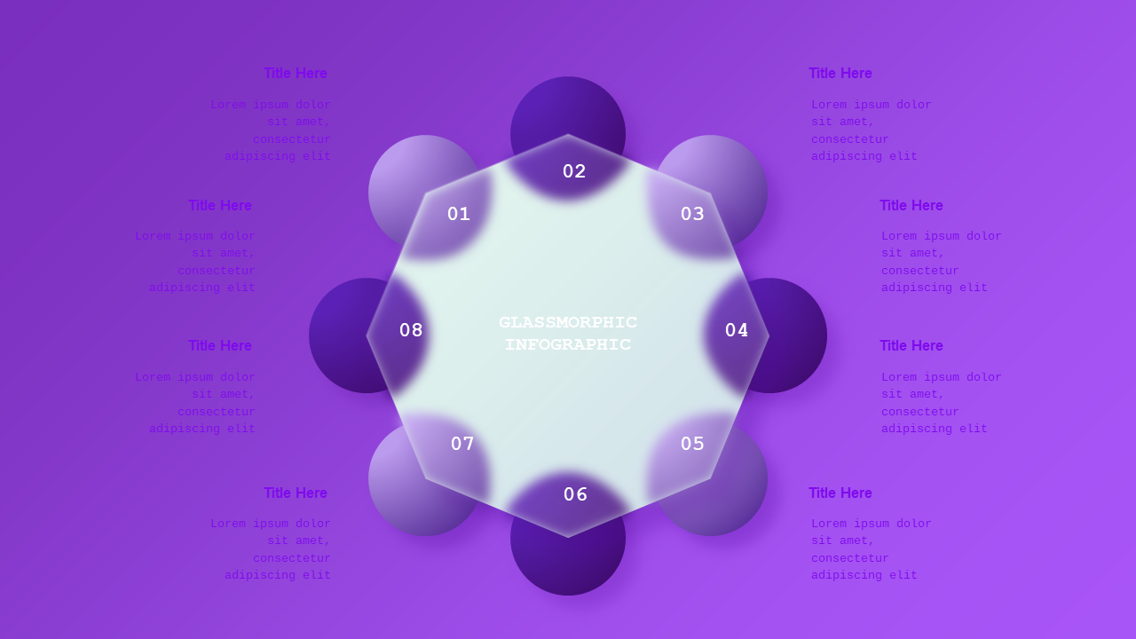 Modern Glassmorphism Themed Presentation