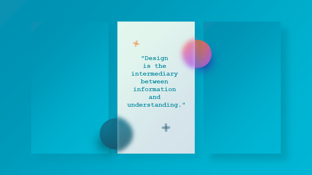 Modern Glassmorphism Themed Presentation