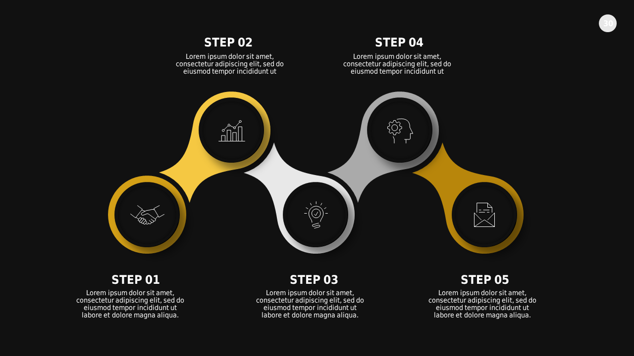 Circular Infographic Process Overview