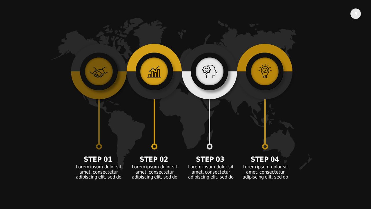 Circular Infographic Process Overview