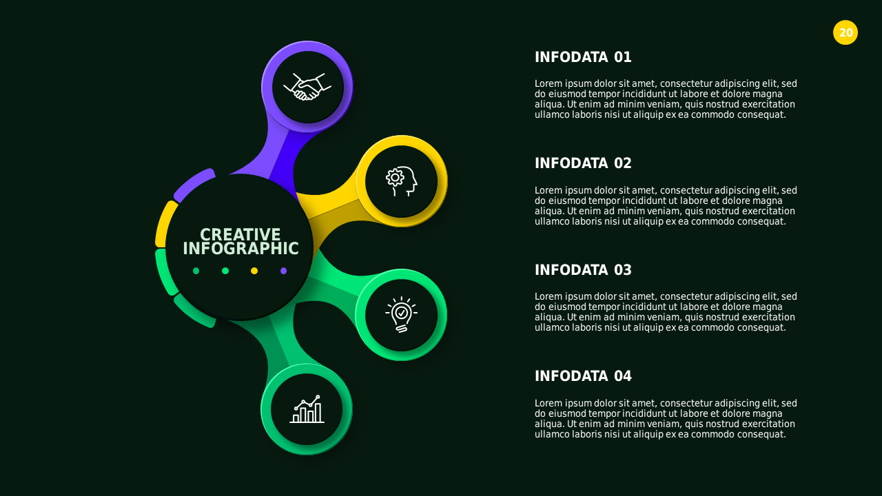 Circular Infographic Process Overview