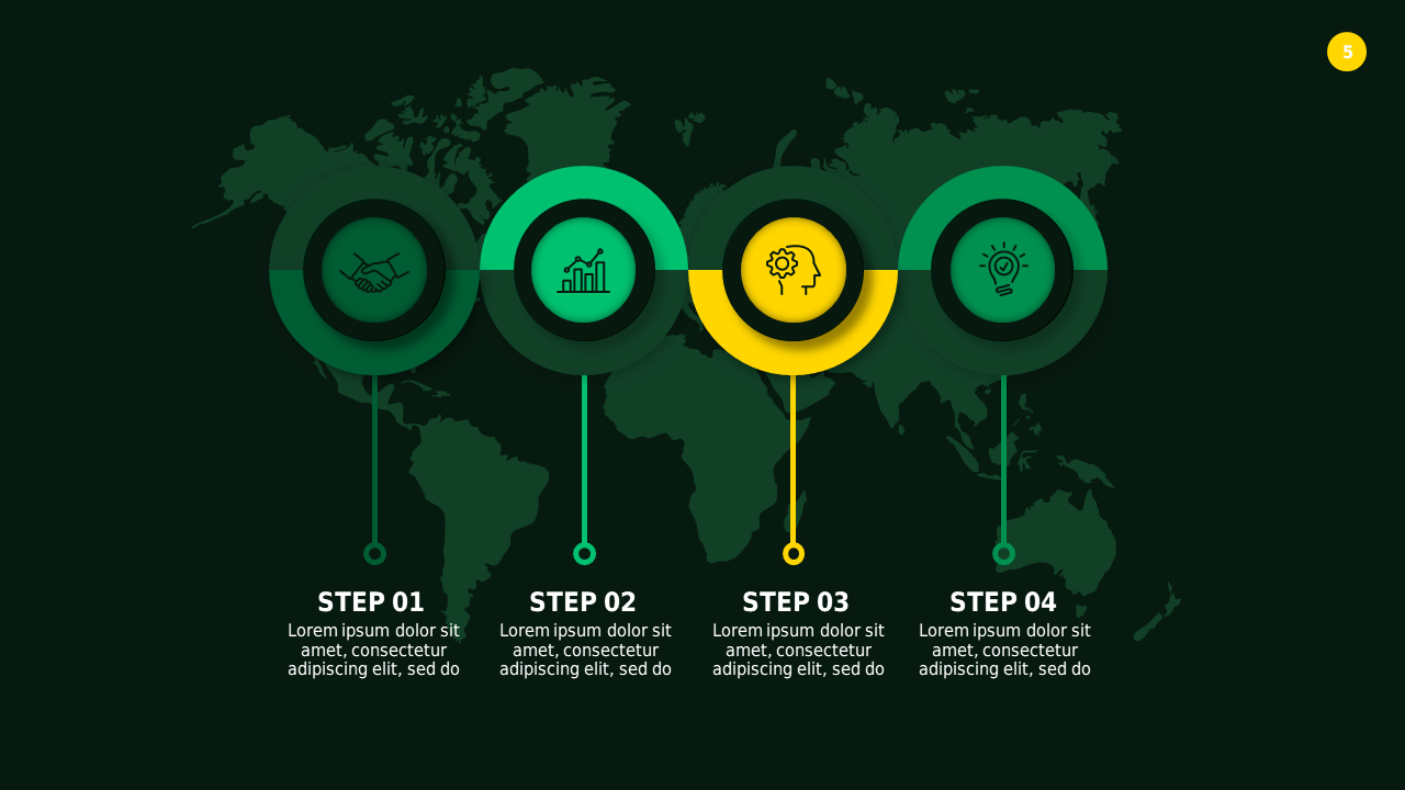 Circular Infographic Process Overview