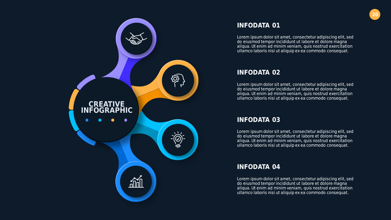 Circular Infographic Process Overview