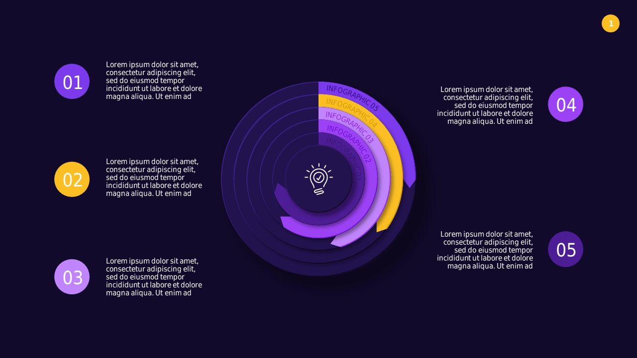 Circular Process Infographic Presentation – Royal...