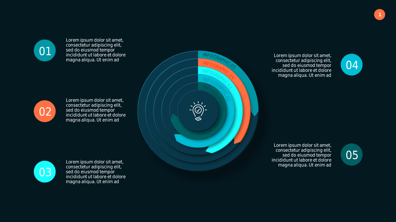 Circular Infographic Process Overview