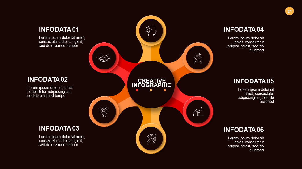 Circular Process Options Diagram PowerPoint Templ...
