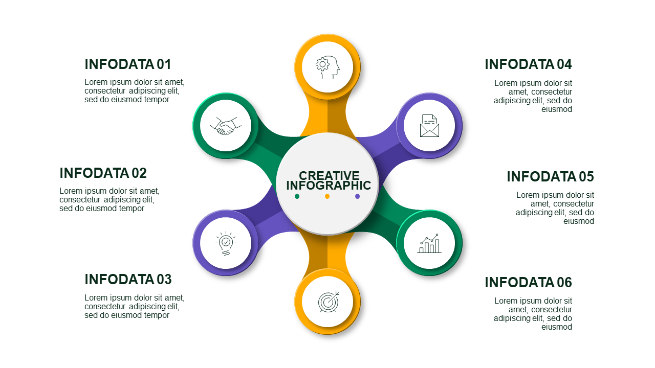Circular Process Diagram PowerPoint Template (Cor...