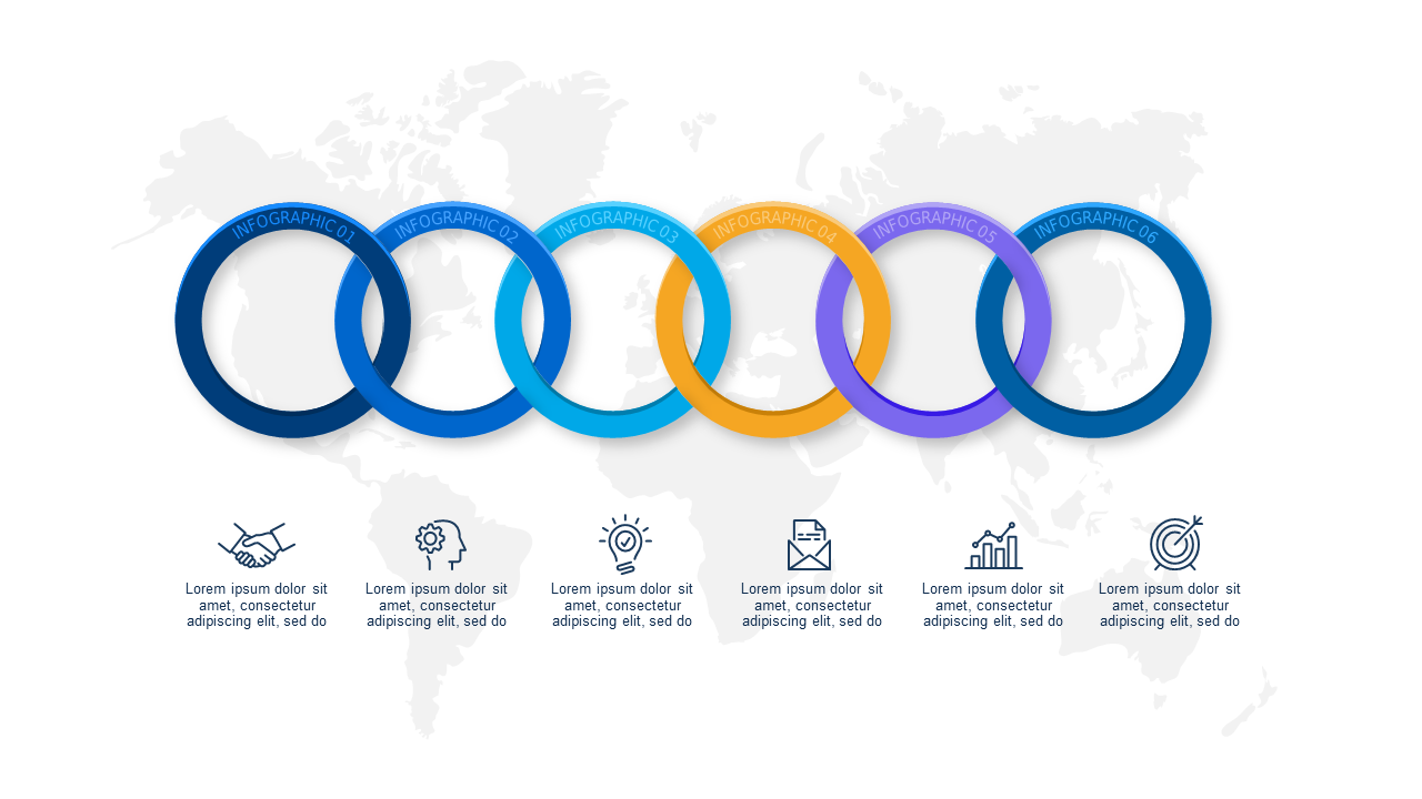 Circular Process Options Diagram PowerPoint Templ...