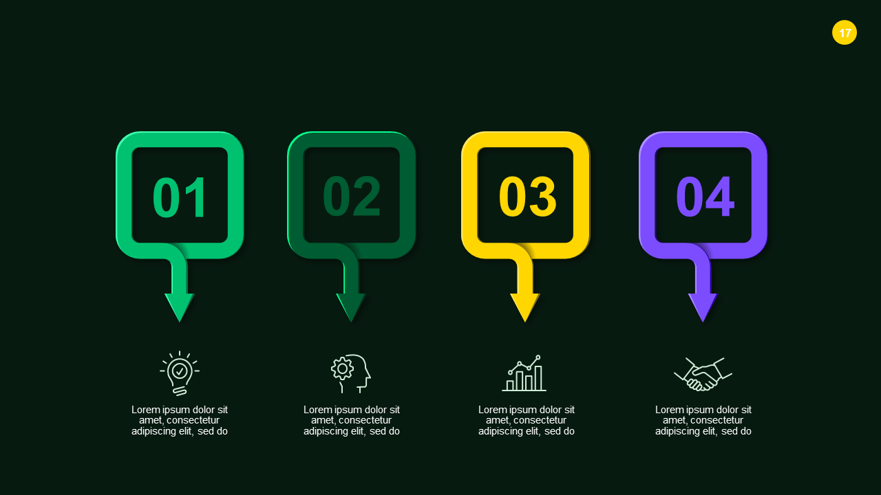 5-Step Process Flow Diagram PowerPoint Template D...