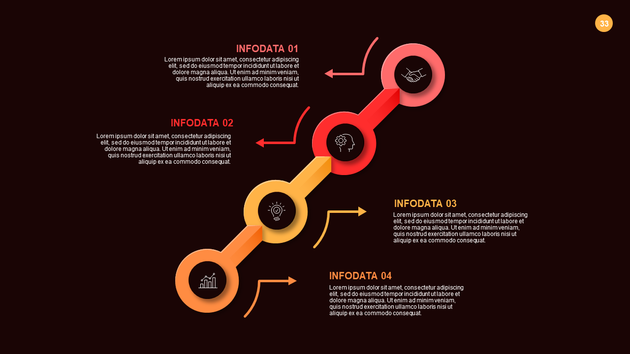 5-Step Process Flow Diagram PowerPoint Template D...