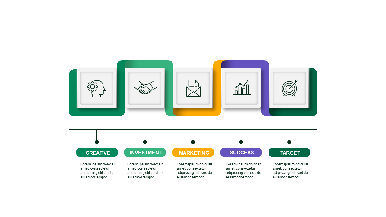 5-Step Process Flow PowerPoint Template (Corporat...