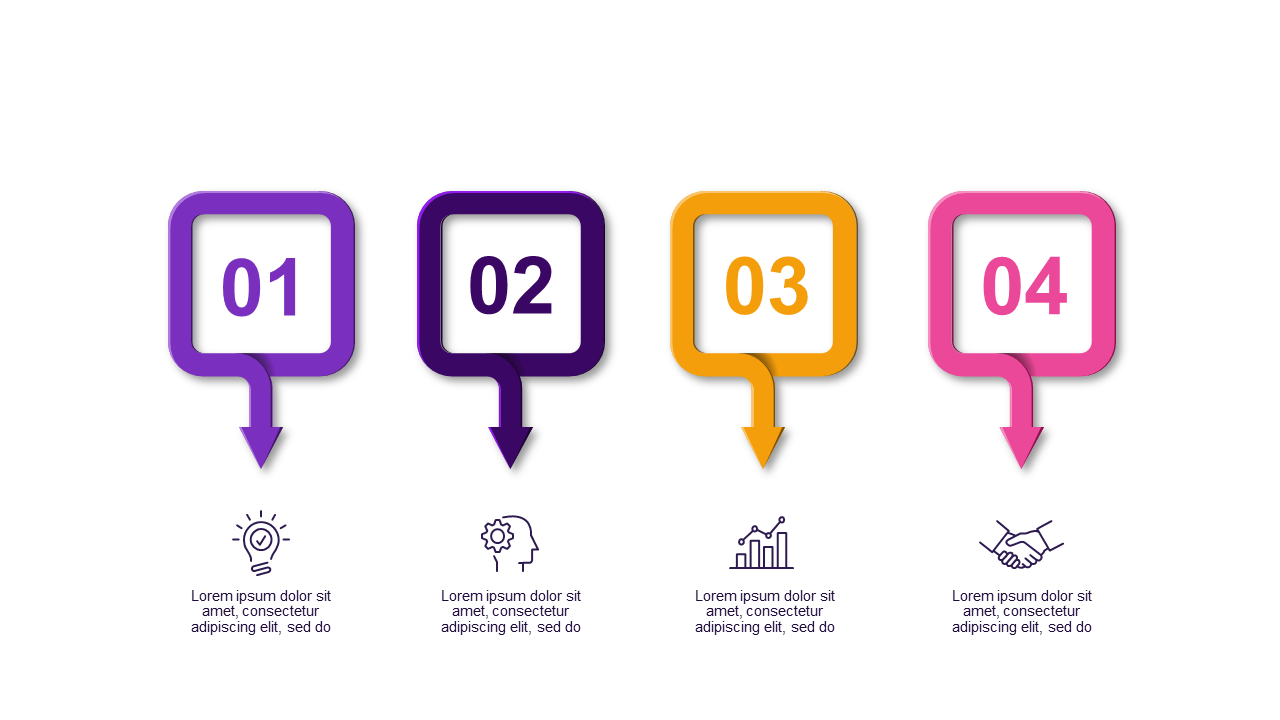 5-Step Process Flow Diagram PowerPoint Template (...