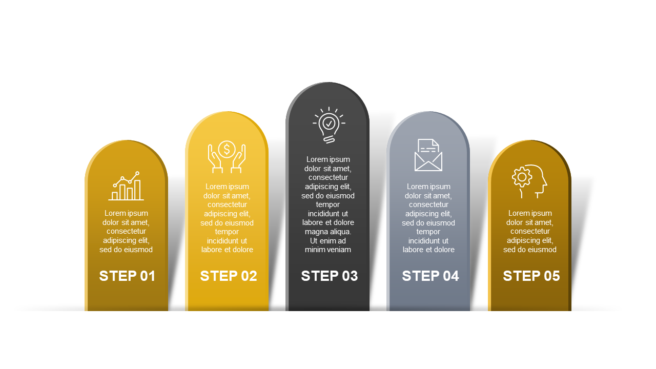 Sequential Step Process Infographic