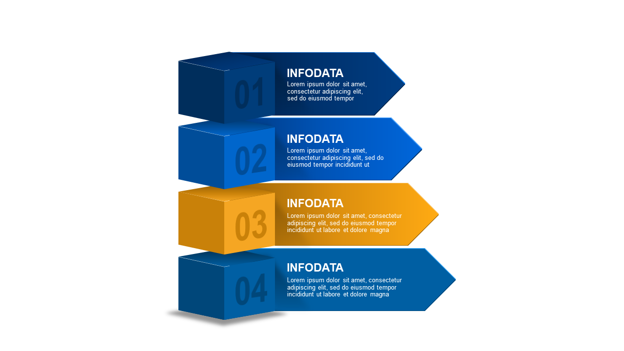 5-Step Process Diagram PowerPoint Template (Ocean...