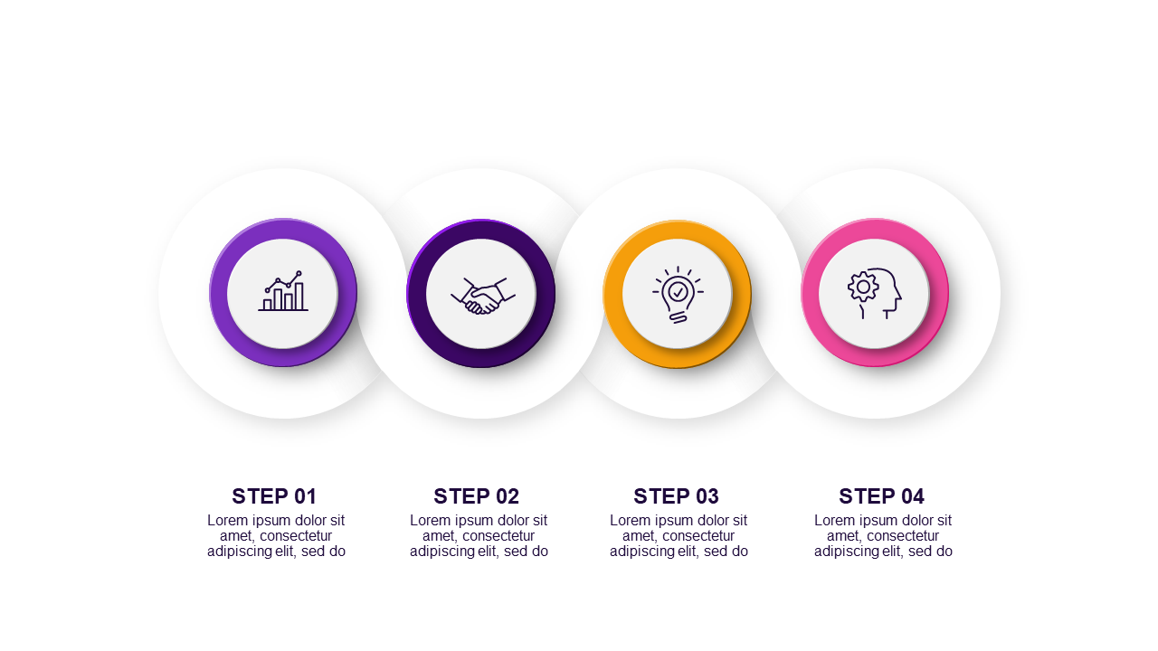 Sequential Step Process Infographic