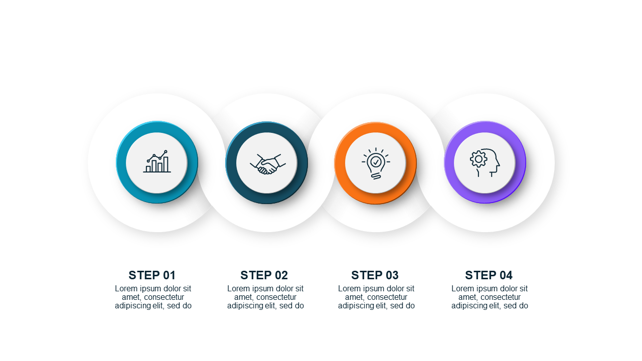 Creative Strategy Diagram PowerPoint Template (Teal Modern)