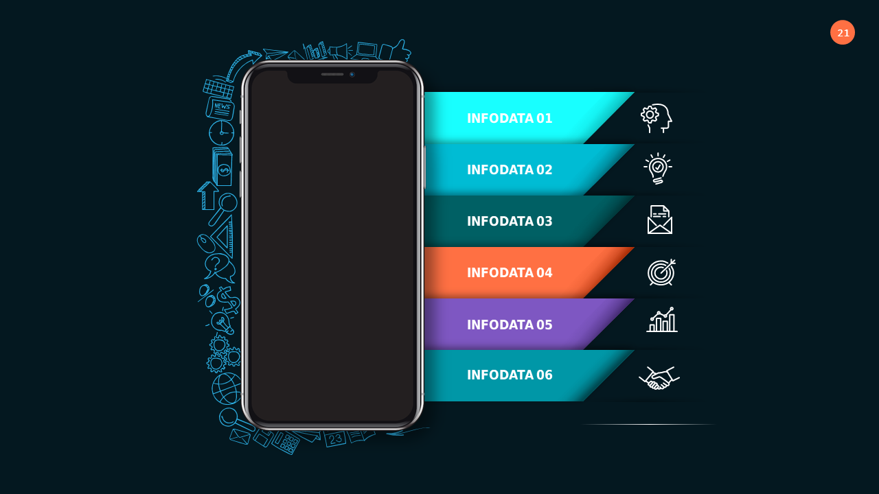 Medical Infographic PowerPoint Template Dark (Tea...