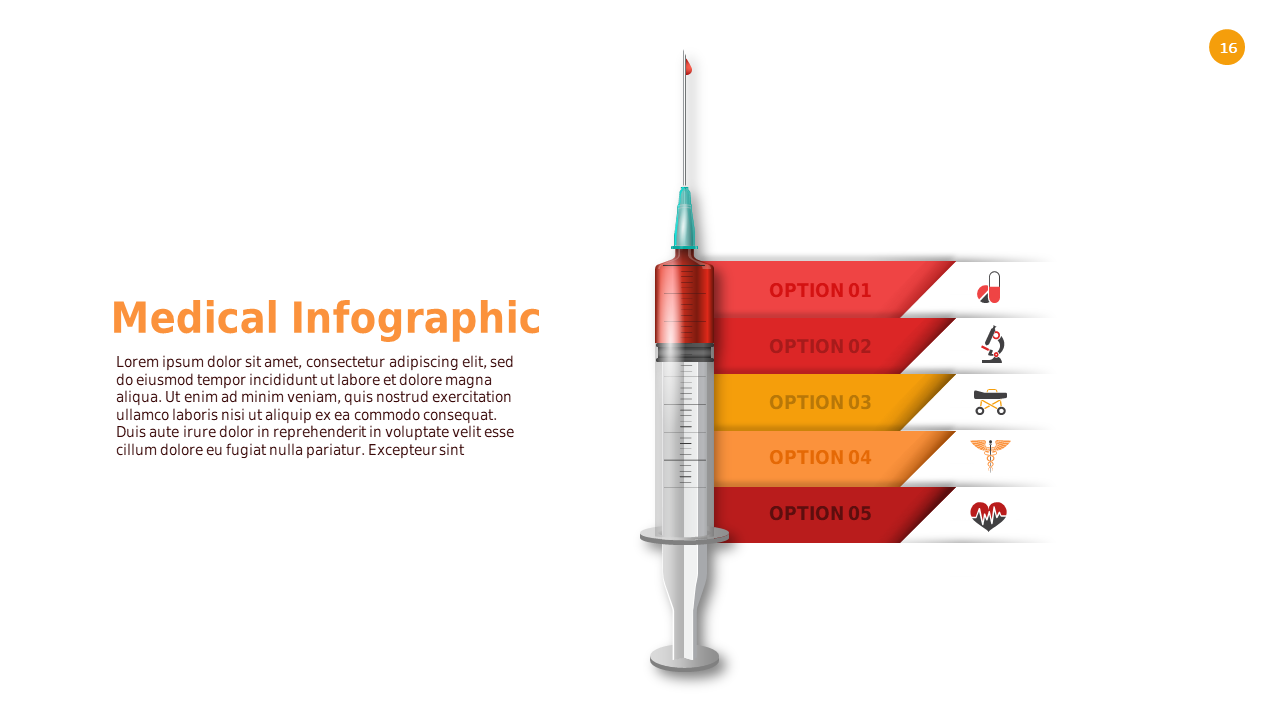 Medical Infographic PowerPoint Template (Crimson ...