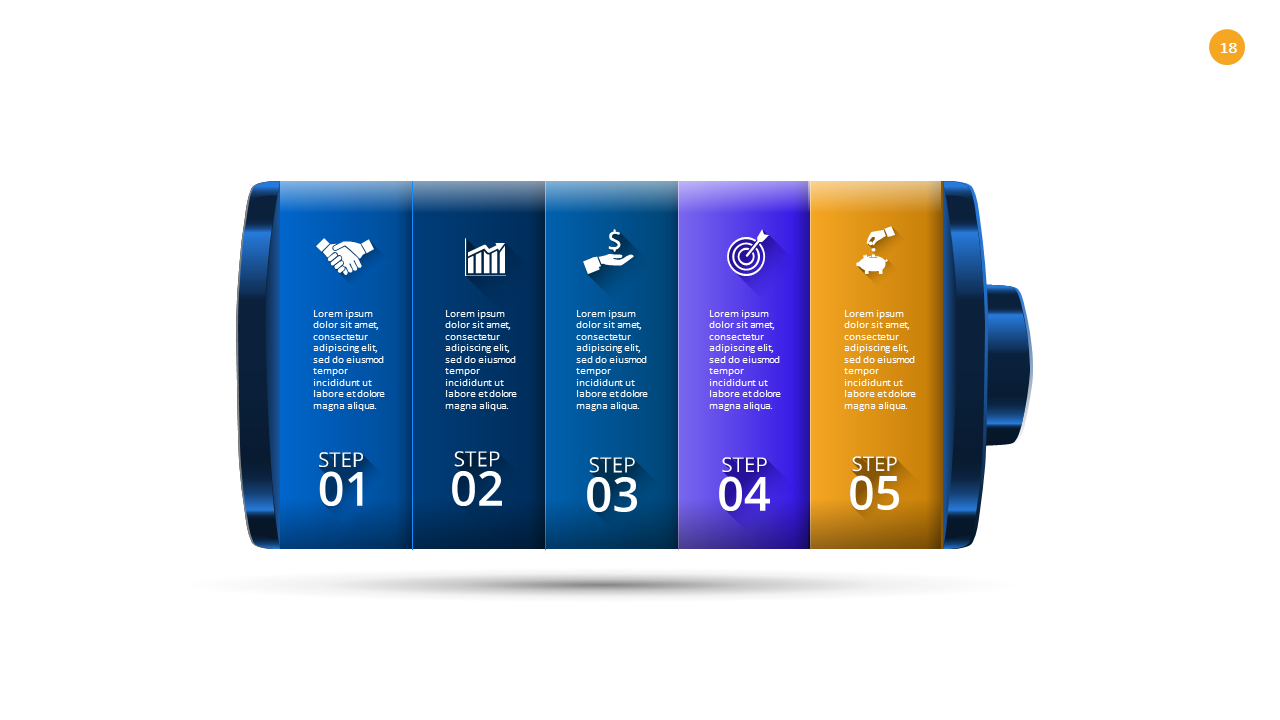 Medical Infographic PowerPoint Template (Ocean Blue)