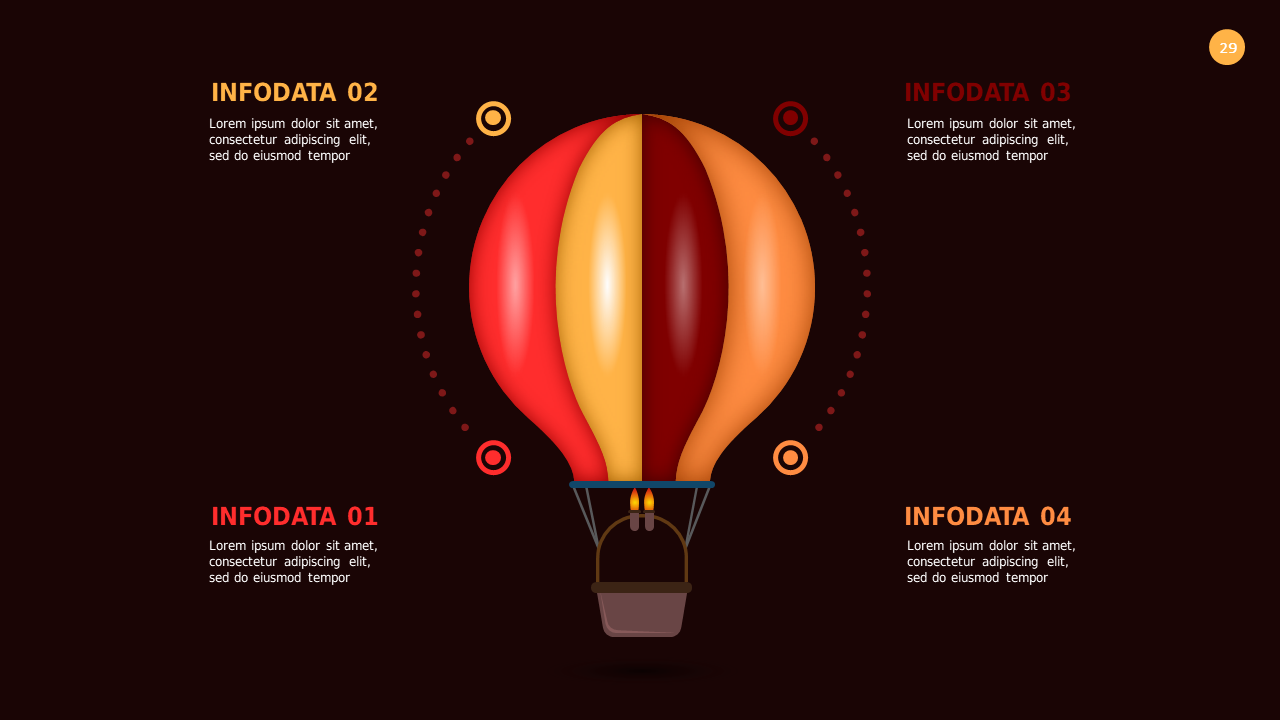 Hot Air Balloon Infographic PowerPoint Template D...