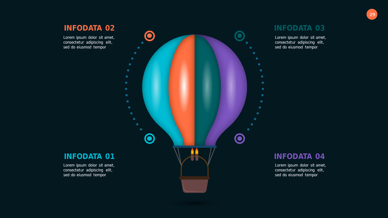 Hot Air Balloon Infographic PowerPoint Template D...