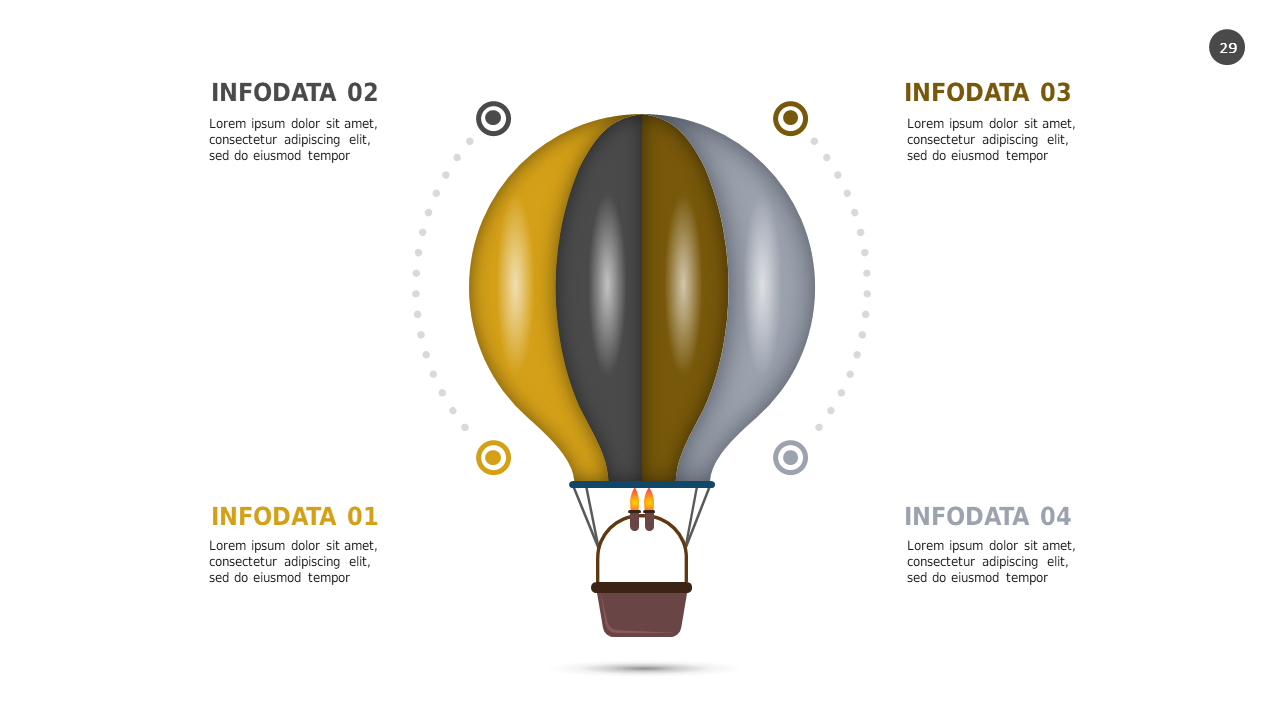 Hot Air Balloon Infographic PowerPoint Template (...